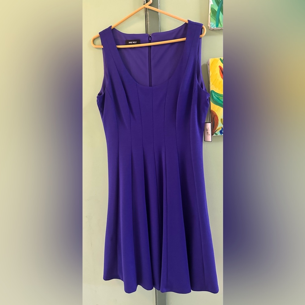NINE WEST 

Elegant Purple Sleeveless Dress